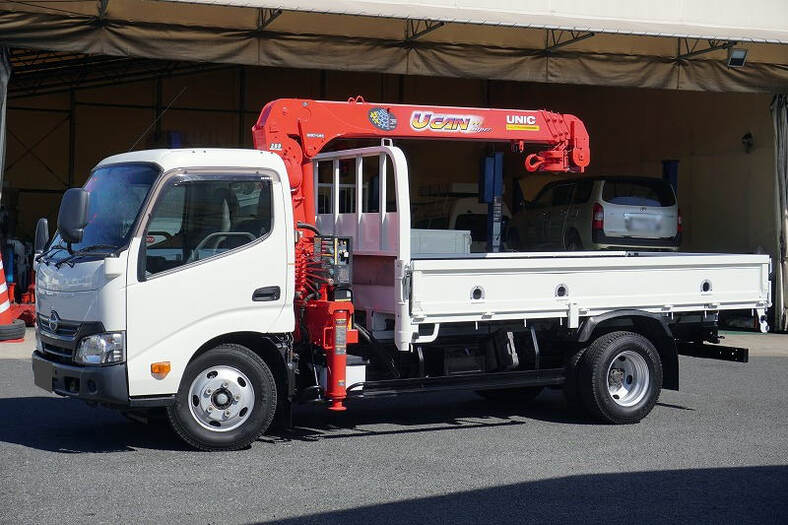 日野 デュトロ 小型 クレーン付 標準ロング TKG-XZU650M