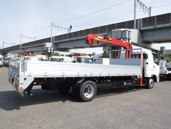 三菱 ファイター 中型/増トン 車両重機運搬 4段クレーン ラジコンの中古トラック画像2