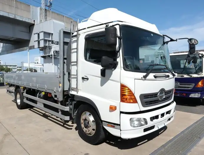 日野 レンジャー 中型/増トン 平ボディ アルミブロック ベッドの中古トラック画像2