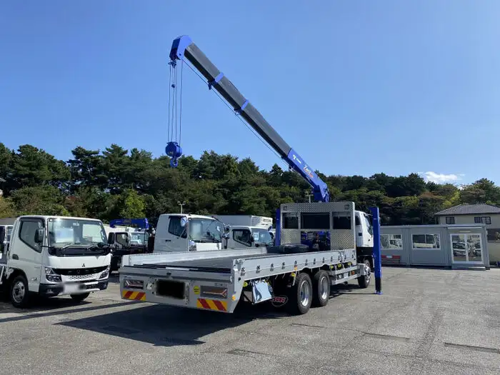 三菱 ファイター 中型/増トン 車両重機運搬 4段クレーン ラジコンの中古トラック画像3