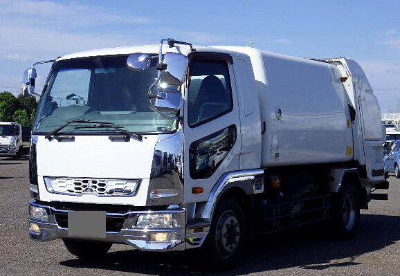 三菱 ファイター 中型 パッカー車 巻き込み式 回転ダンプ式｜画像1
