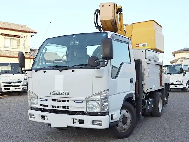 いすゞ エルフ 小型 高所・建柱車 高所作業車 電工仕様の中古トラック画像1