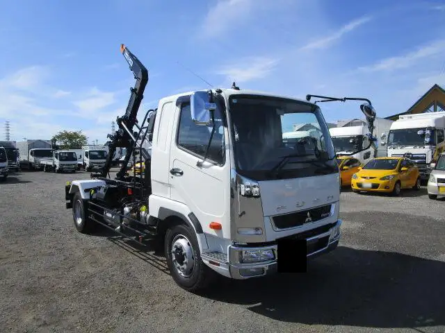 三菱 ファイター 中型/増トン アームロール ツインホイスト ベッドの中古トラック画像2