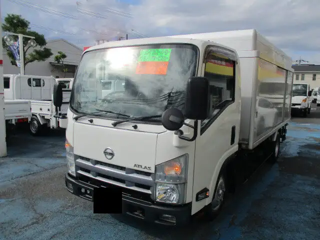 日産 アトラス 小型 アルミバン ボトルカー サイドドアの中古トラック画像1