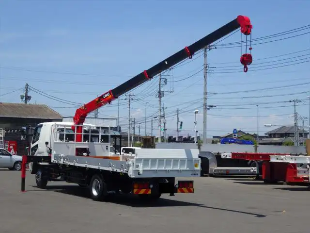 三菱 ファイター 中型/増トン 車両重機運搬 4段クレーン ラジコンの中古トラック画像14