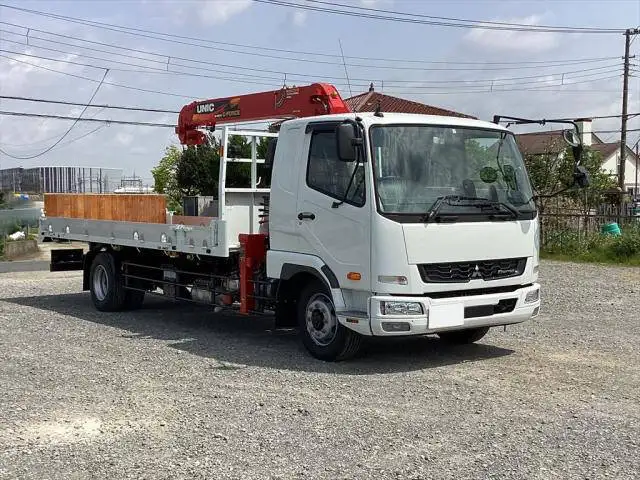 三菱 ファイター 中型/増トン 車両重機運搬 4段クレーン ラジコンの中古トラック画像2
