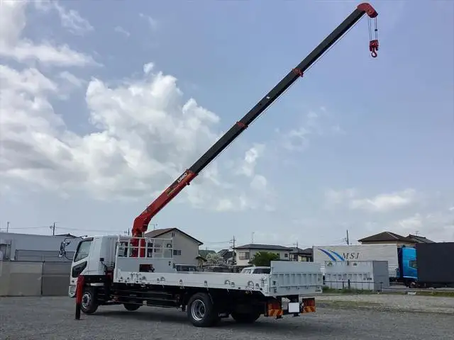 三菱 ファイター 中型/増トン 車両重機運搬 4段クレーン ラジコンの中古トラック画像12