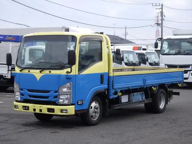 いすゞ エルフ 小型 平ボディ 床鉄板 TRG-NMR85AR の中古トラック【車両No.153770】