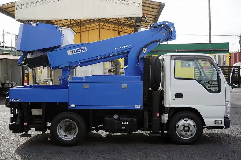 いすゞ エルフ 小型 高所・建柱車 高所作業車 電工仕様の中古トラック画像2