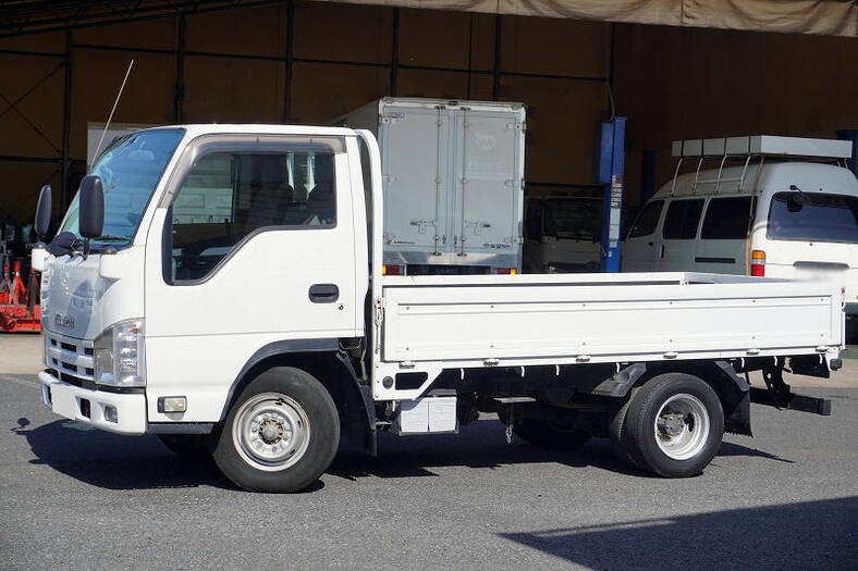 いすゞ エルフ 小型 平ボディ 10尺 BKG-NJR85A