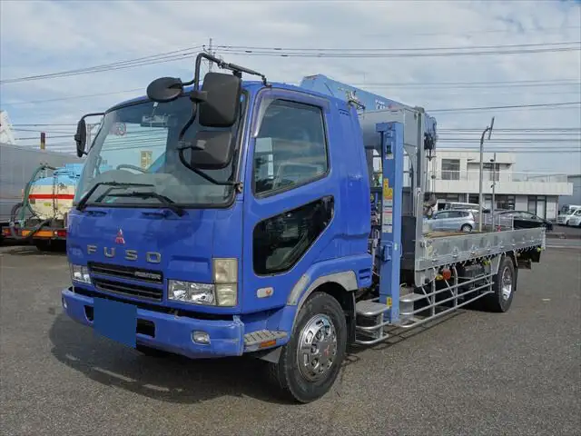 三菱 ファイター 中型/増トン 車両重機運搬 4段クレーン ラジコンの中古トラック画像1