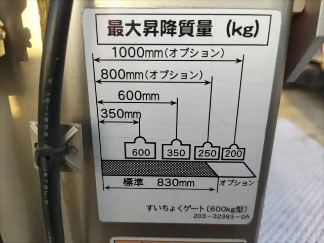日野 デュトロ 小型 平ボディ パワーゲート 床鉄板の中古トラック画像7
