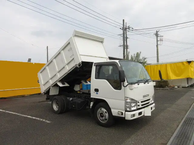 いすゞ エルフ 小型 ダンプ 土砂禁 ステンレス張りの中古トラック画像2