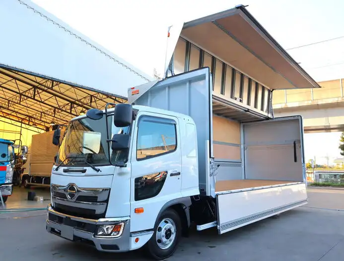 日野 レンジャー 中型/増トン ウイング パワーゲート ベッド の中古トラック【車両No.154624】
