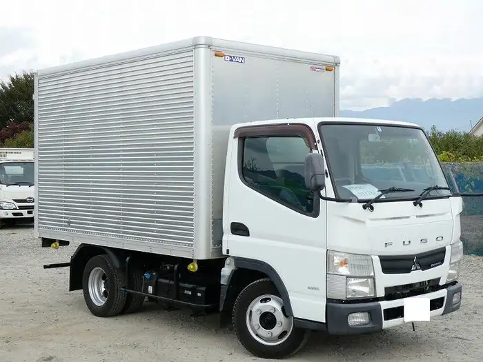 三菱 キャンター 小型 アルミバン TKG-FBA20 H27の中古トラック画像2