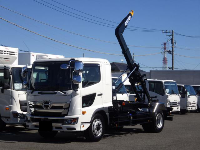 日野 レンジャー 中型 アームロール ツインホイスト ベッド｜画像1