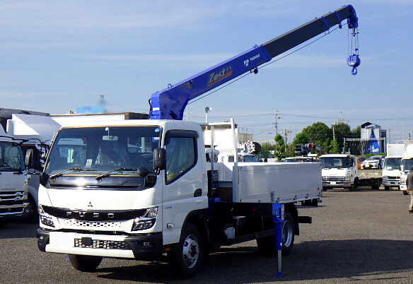 三菱 キャンター 小型 クレーン付 アルミブロック 4段｜画像1