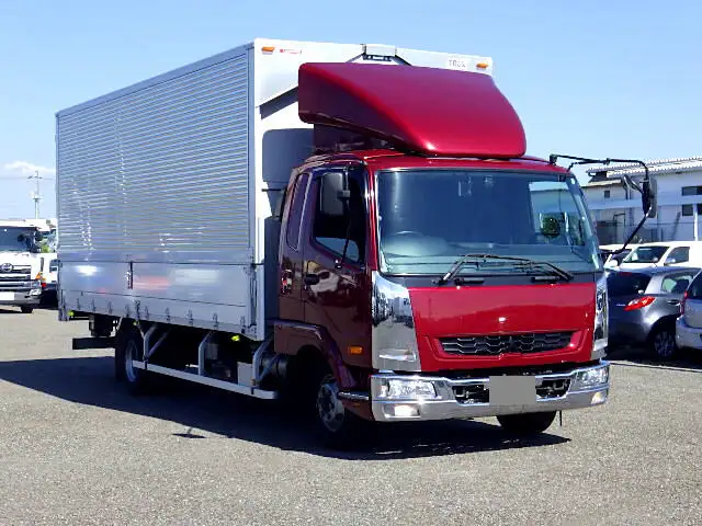 三菱 ファイター 中型/増トン ウイング ベッド 2PG-FK61Nの中古トラック画像2