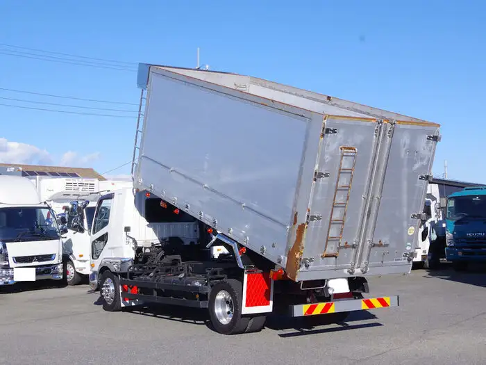 三菱 ファイター 中型/増トン ダンプ 土砂禁 ステンレス張りの中古トラック画像4