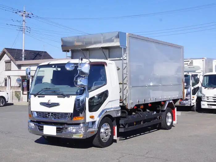 三菱 ファイター 中型/増トン ダンプ 土砂禁 ステンレス張り の中古トラック【車両No.154880】