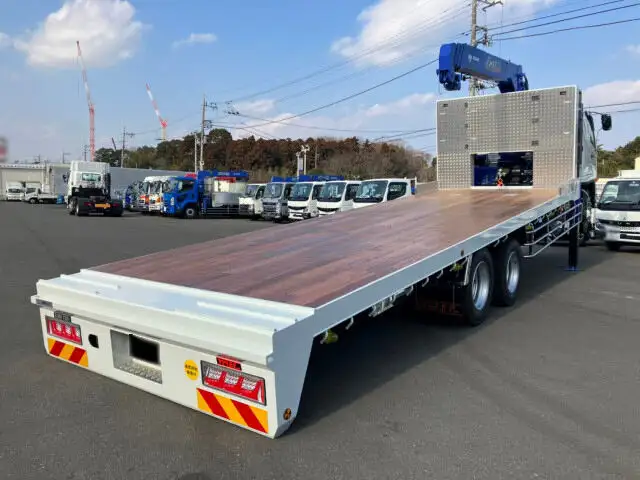 三菱 ファイター 中型/増トン 車両重機運搬 4段クレーン ラジコンの中古トラック画像4