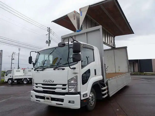 いすゞ フォワード 中型/増トン ウイング 床鉄板 ベッドの中古トラック画像1