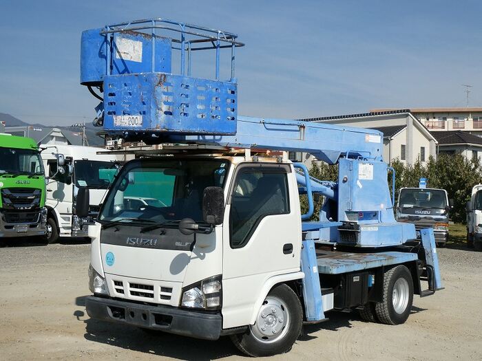 いすゞ エルフ 小型 高所・建柱車 高所作業車 PB-NKR81N｜画像1