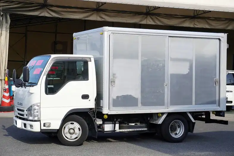 いすゞ エルフ 小型 アルミバン サイドドア TRG-NJR85ANの中古トラック画像1