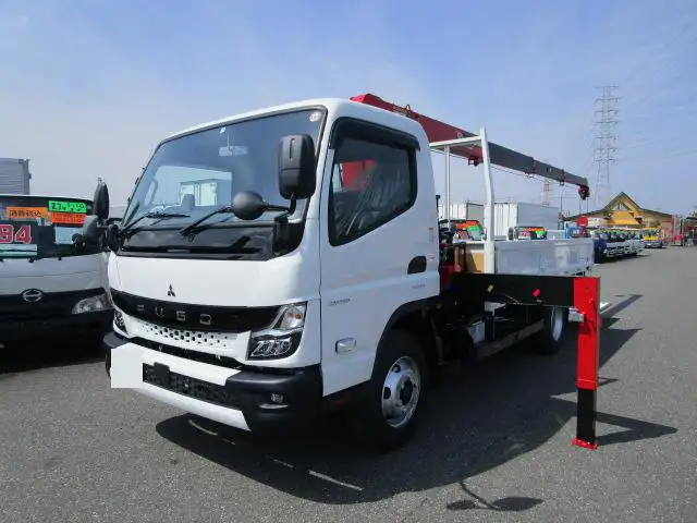 三菱 キャンター 小型 クレーン付 パワーゲート 4段 の中古トラック【車両No.155206】