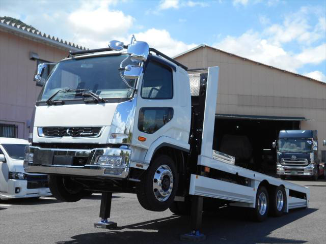 三菱 ファイター 中型/増トン 車両重機運搬 セルフローダー 2DG-FQ62F