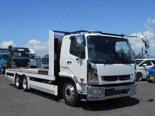三菱 ファイター 中型/増トン 車両重機運搬 ウインチ ベッドの中古トラック画像2