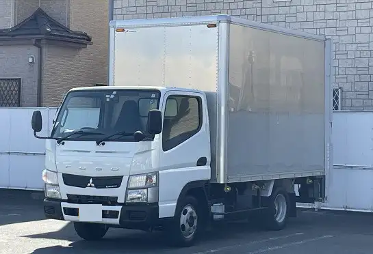 三菱 キャンター 小型 アルミバン パワーゲート TKG-FBA20の中古トラック画像1