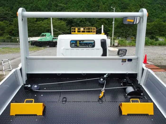 三菱 キャンター 小型 車両重機運搬 ラジコン ウインチの中古トラック画像9