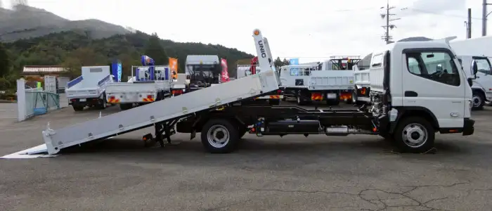三菱 キャンター 小型 車両重機運搬 ラジコン ウインチの中古トラック画像3