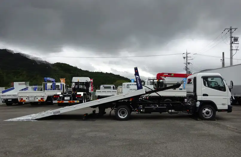 三菱 キャンター 小型 車両重機運搬 ラジコン ウインチの中古トラック画像3