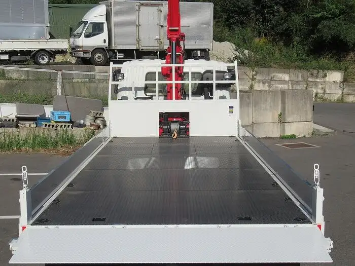 三菱 ファイター 中型/増トン 車両重機運搬 4段クレーン ラジコンの中古トラック画像4