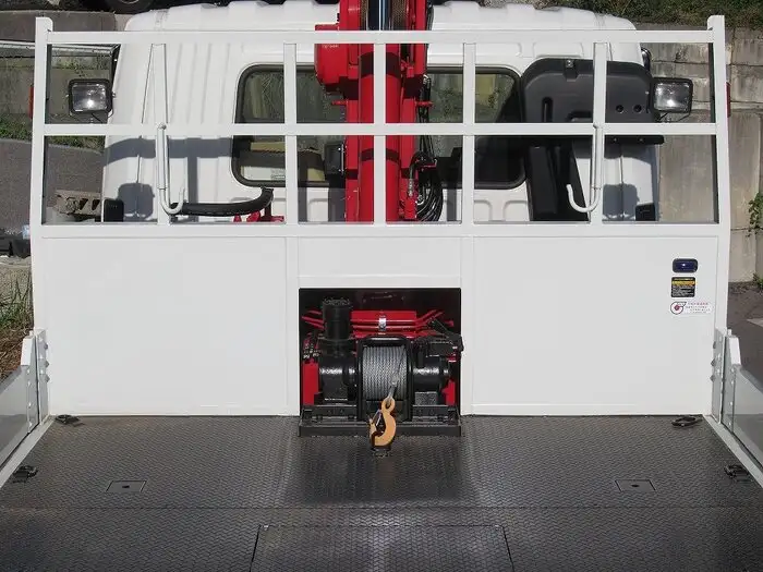 三菱 ファイター 中型/増トン 車両重機運搬 4段クレーン ラジコンの中古トラック画像5