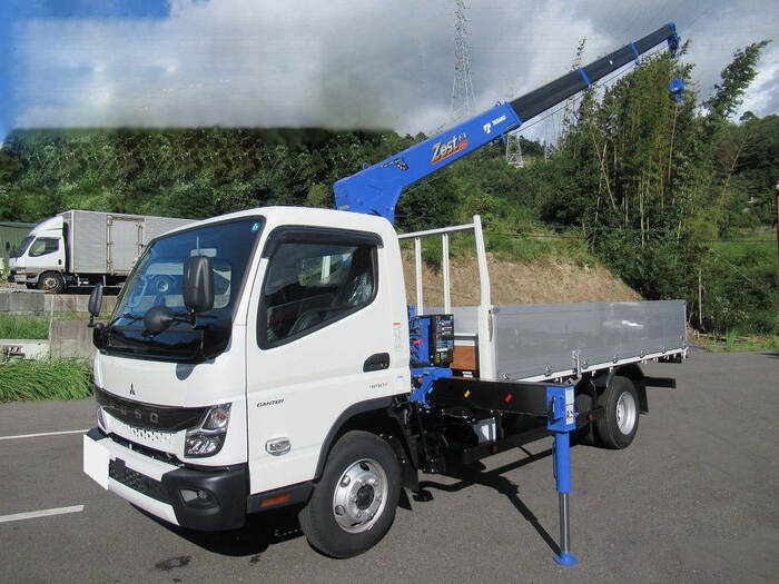 三菱 キャンター 小型 クレーン付 アルミブロック 4段｜画像1