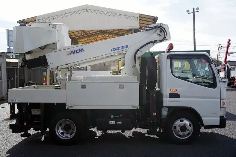 三菱 キャンター 小型 高所・建柱車 高所作業車 電工仕様の中古トラック画像2