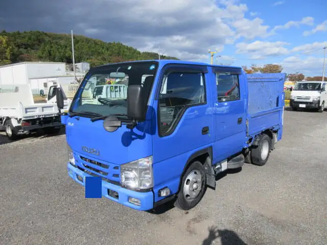 いすゞ エルフ 小型 平ボディ Wキャブ パワーゲートの中古トラック画像1