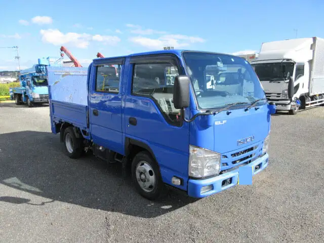 いすゞ エルフ 小型 平ボディ Wキャブ パワーゲートの中古トラック画像2