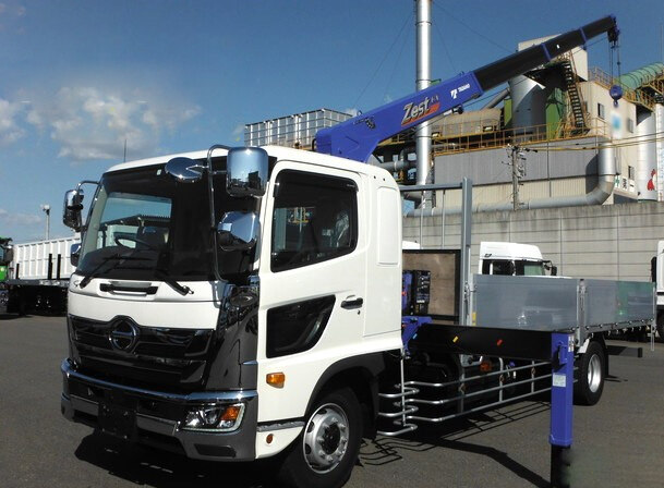 日野 レンジャー 中型 クレーン付 アルミブロック 4段｜画像1