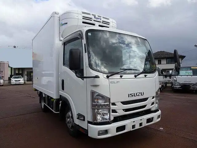 いすゞ エルフ 小型 冷凍冷蔵 低温 床アルミの中古トラック画像2