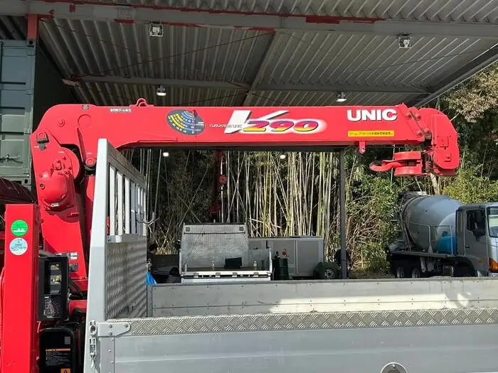 三菱 キャンター 小型 車両重機運搬 3段クレーン フックインの中古トラック画像10