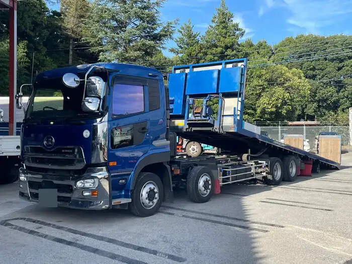 日産UD クオン 大型 車両重機運搬 ラジコン ウインチの中古トラック画像1