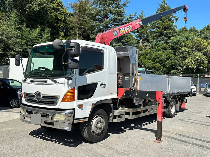 日野 レンジャー 中型 クレーン付 アルミブロック 4段｜画像1