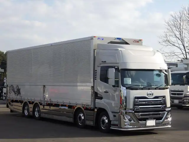 日産UD クオン 大型 ウイング ハイルーフ エアサスの中古トラック画像2