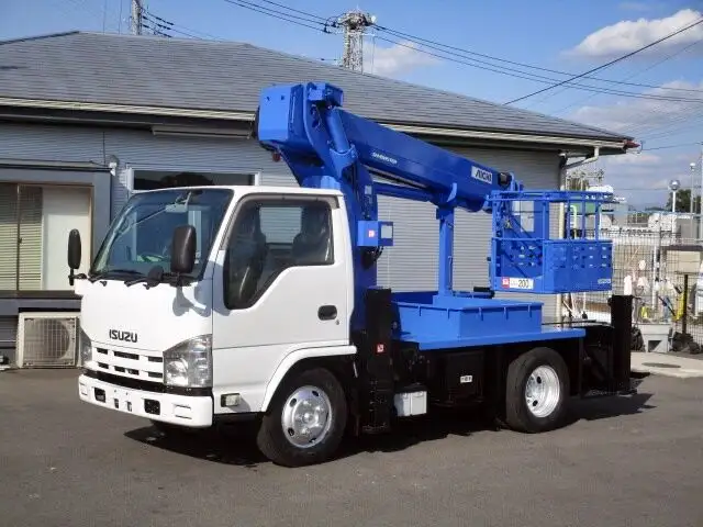 いすゞ エルフ 小型 高所・建柱車 高所作業車 TKG-NKR85Nの中古トラック画像1