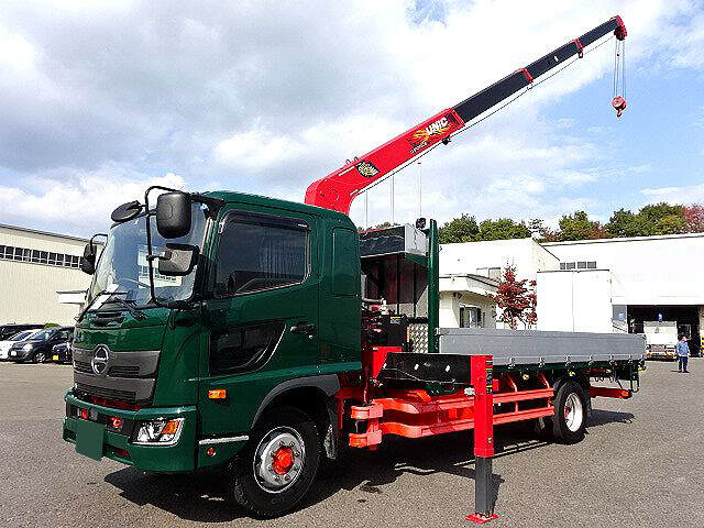 日野 レンジャー 中型 クレーン付 アルミブロック 4段｜画像1