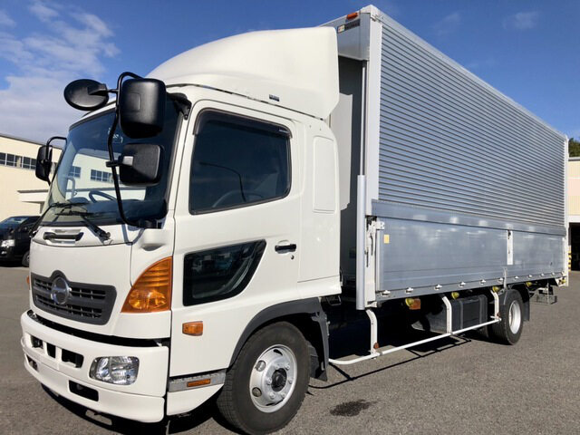 日野 レンジャー 中型 ウイング ベッド TKG-FD9JLAA｜画像1